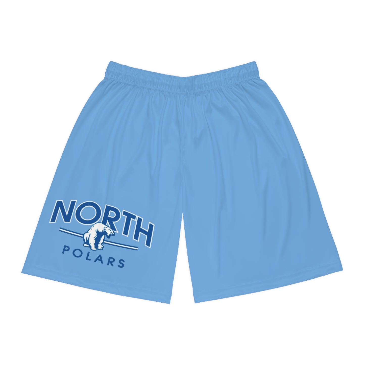 Minneapolis North Polars Light Blue Basketball Shorts - Comfortable Sportswear for Active Lifestyle