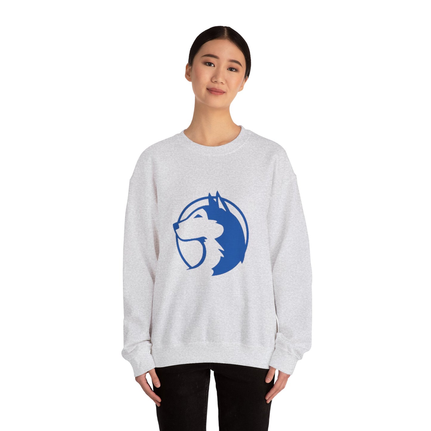 Saint Anthony Huskies Unisex Heavy Blend™ Crewneck Sweatshirt - Cozy Graphic Fashion