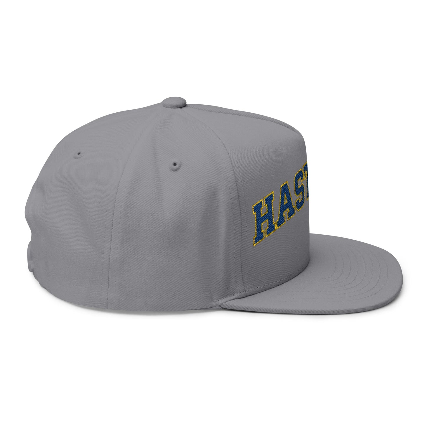 Hastings Raiders Embroidered Blue Text Flat Bill Cap — School Spirit Snapback