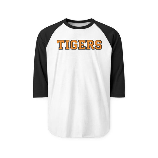 Farmington Tigers Raglan Baseball Shirt — Vintage College Sports Tee