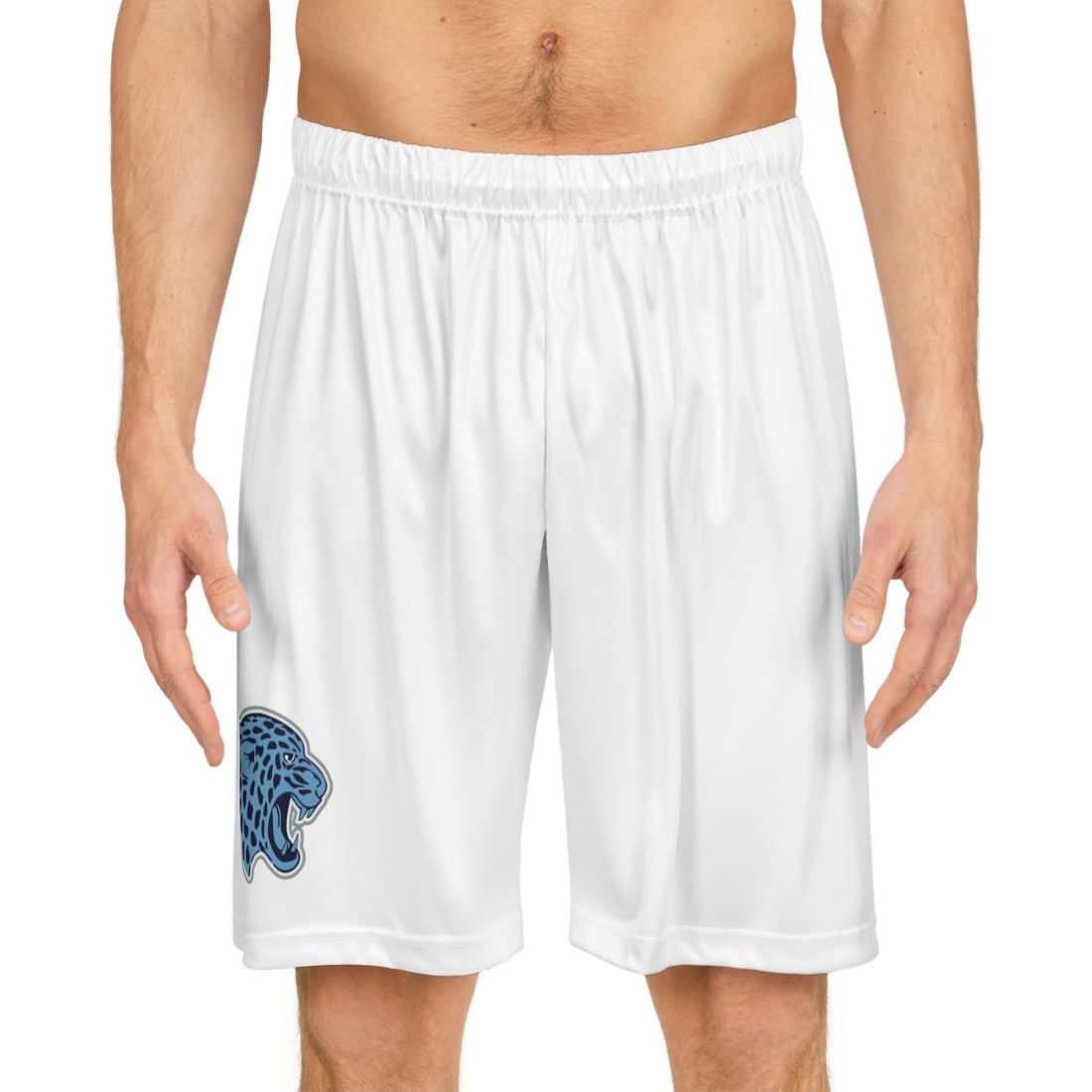 Bloomington Jefferson Jaguars White Basketball Shorts for Sports Enthusiasts