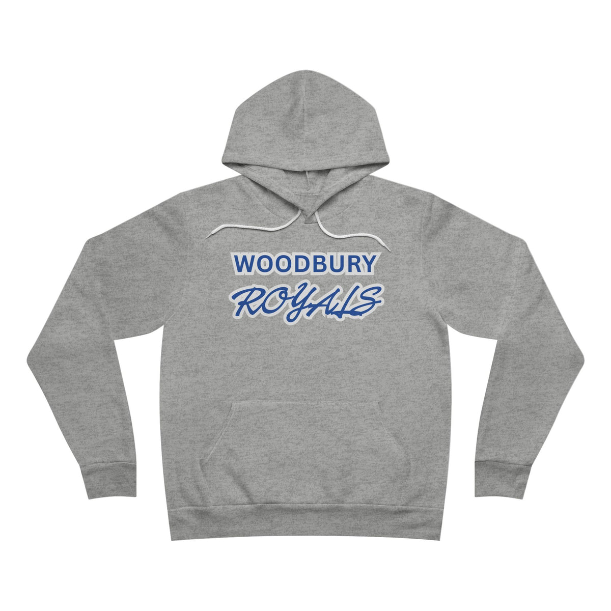 Woodbury Royals Retro Script Hoodie — School Spirit Pullover