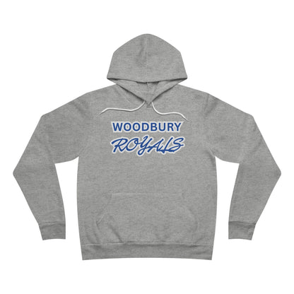 Woodbury Royals Retro Script Hoodie — School Spirit Pullover
