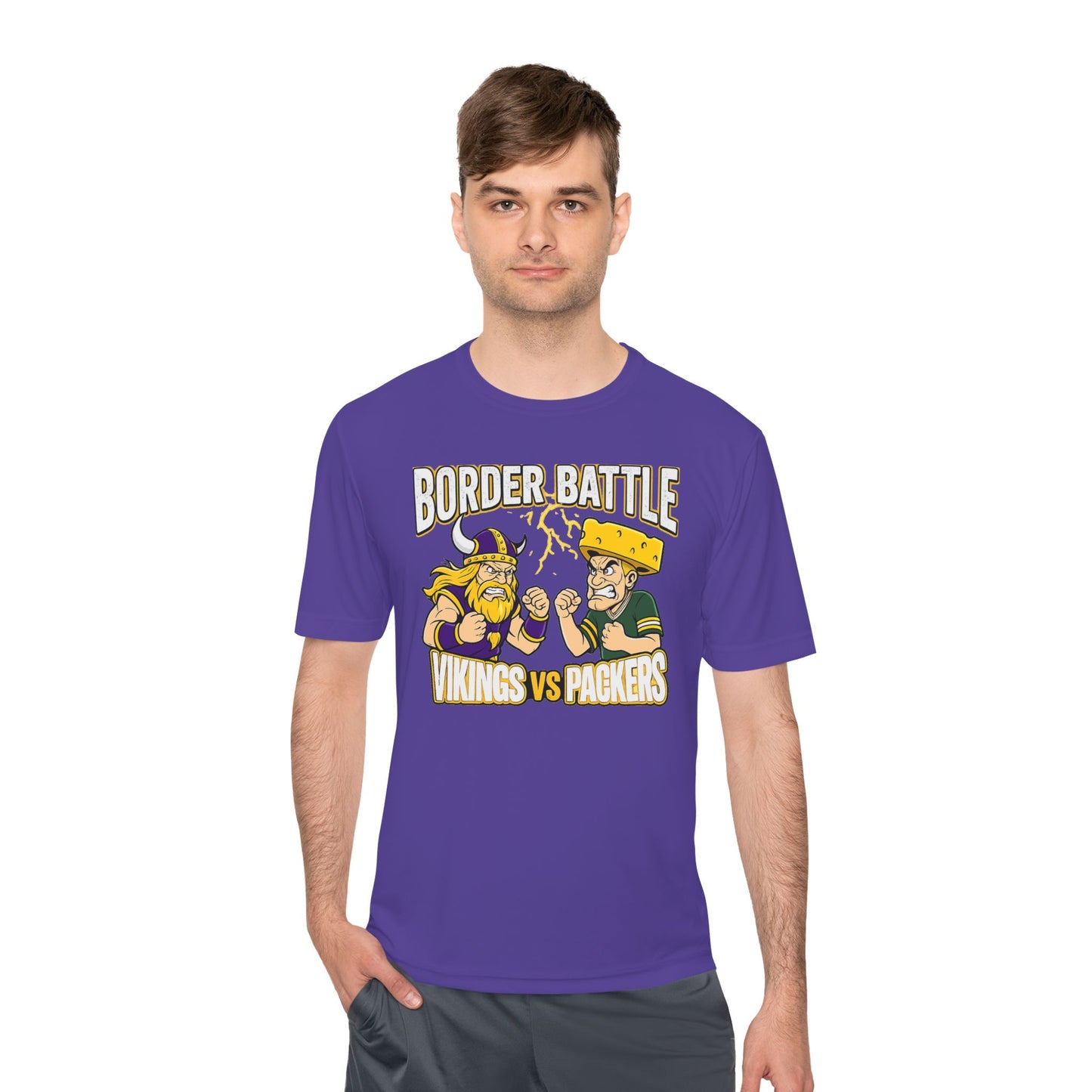 Border Battle Vikings vs Packers Tee — "The Best Seat in the Game Is at the Bar" Sports Rivalry Shirt