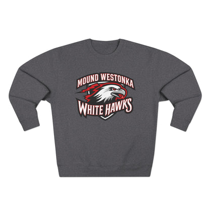Mound Westonka White Hawks Unisex Crewneck Sweatshirt  - Cozy Everyday Wear