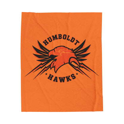 Saint Paul Humboldt Hawks Cozy Velveteen Plush Blanket