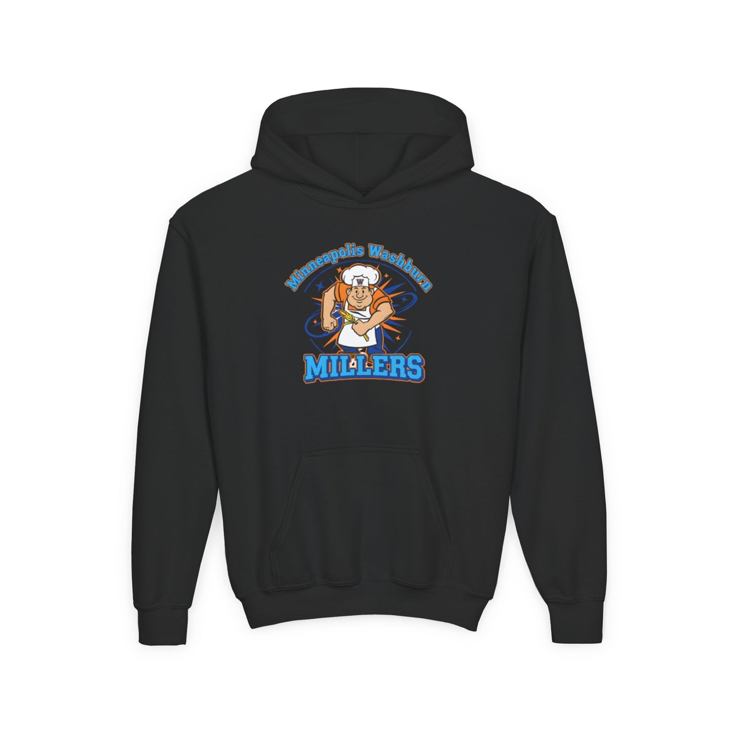 Minneapolis Washburn Millers Youth Heavy Blend Hooded Sweatshirt -  Casual Comfort for Young Adventurers
