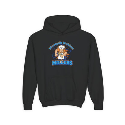 Minneapolis Washburn Millers Youth Heavy Blend Hooded Sweatshirt -  Casual Comfort for Young Adventurers