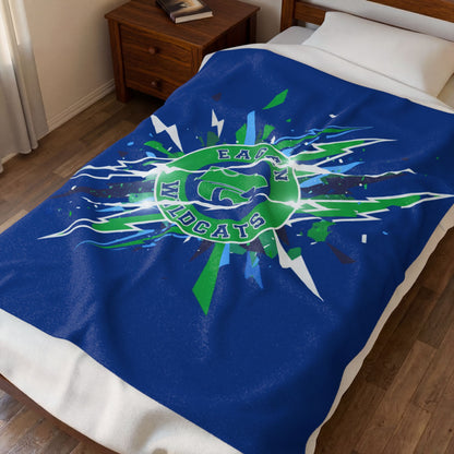 Eagan Wildcats Cozy Velveteen Plush Blanket