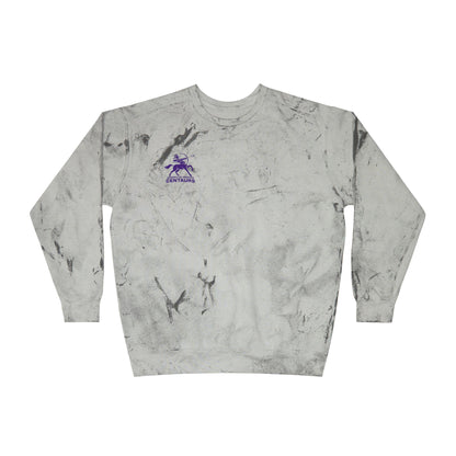 Brooklyn Center Centaurs Color Blast Crewneck Sweatshirt for a Vibrant Vibe, Unisex Tie-Dye Fashion