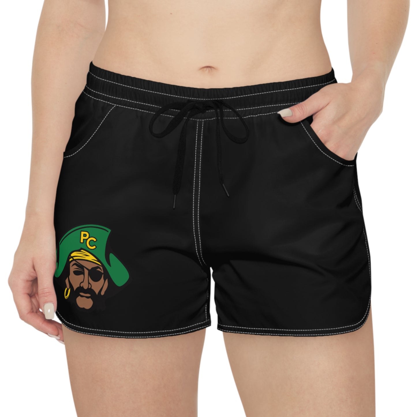 Park Center Pirates Women's Black Casual Shorts
