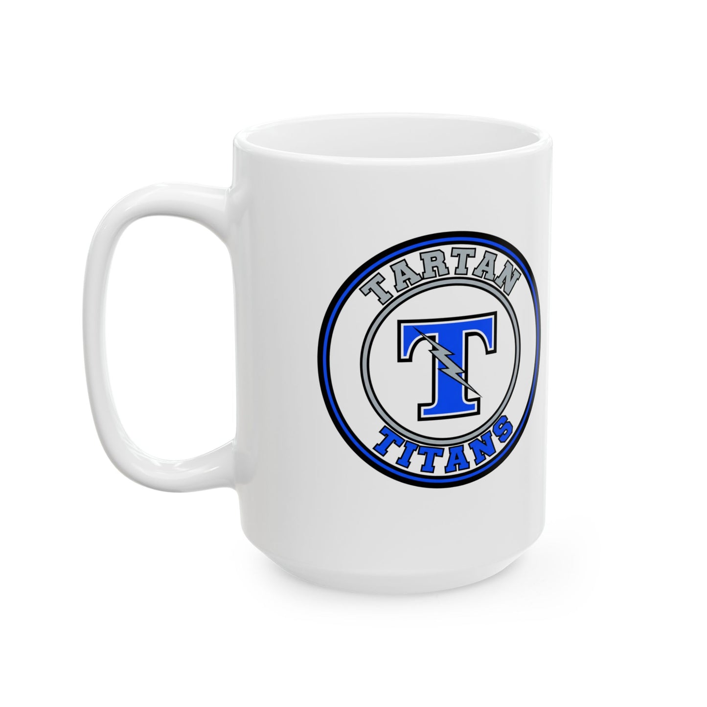 Tartan Titans Letter Ceramic Mug - 11oz & 15oz