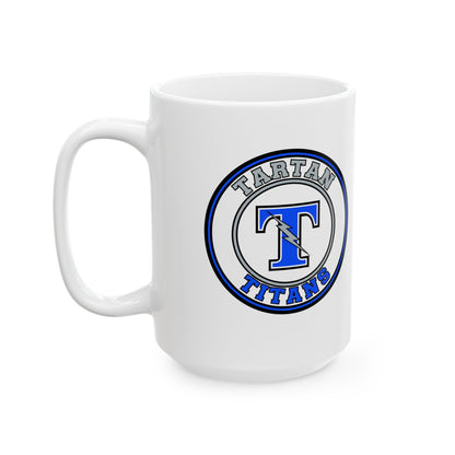 Tartan Titans Letter Ceramic Mug - 11oz & 15oz