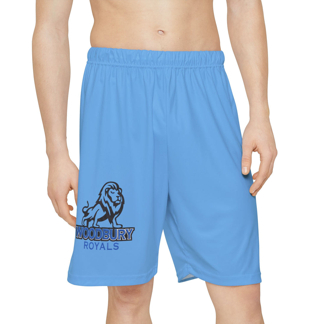 Woodbury Royals Men's Sports Shorts with Bold Design, Athletic Shorts for Workouts, Casual Wear