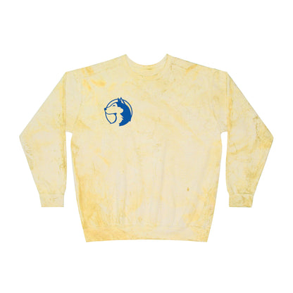 Saint Anthony Huskies Unisex Color Blast Sweatshirt - Vibrant Yellow Crewneck for Cozy Style