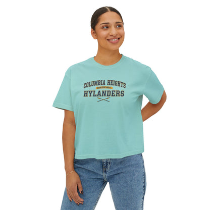 Columbia Heights Hylanders Stylish Women's Boxy Tee - Casual Comfort for Everyday Wear
