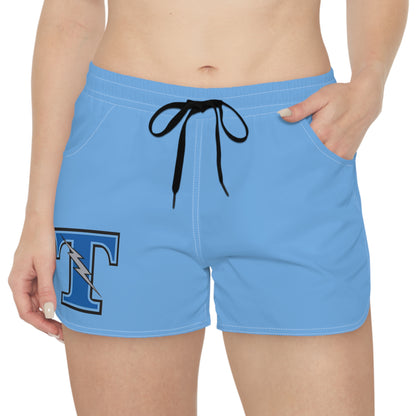 Tartan Titans Women's Light Blue Casual Shorts