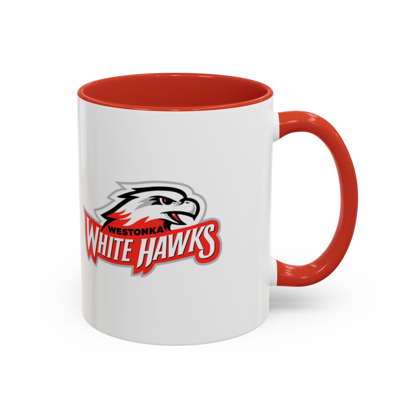 Mound Westonka White Hawks Accent Coffee Mug - Stylish 15oz or 11oz