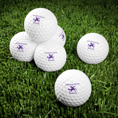 Brooklyn Center Centaurs  Golf Balls Set - 6 Pack with Unique Design for Golf Enthusiasts