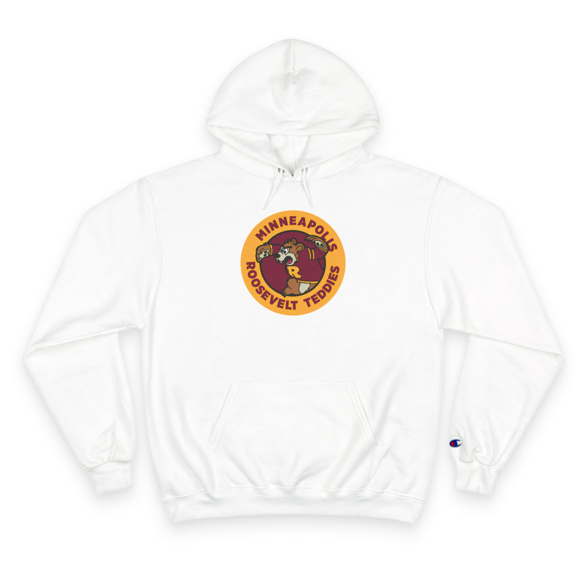 Minneapolis Roosevelt Teddies Champion Hoodie — Retro Collegiate Pullover