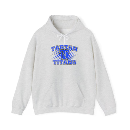 Unisex Heavy Blend Hooded Sweatshirt Tartan Titans - Perfect for Casual Comfort & School Spirit