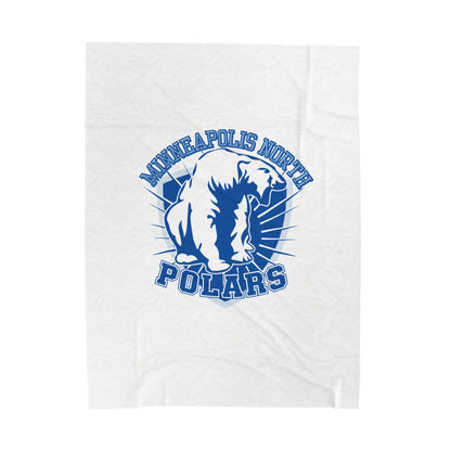 Cozy Minneapolis North Polars Plush Blanket - Soft Fleece for Winter Nights, Great Gift for Holidays