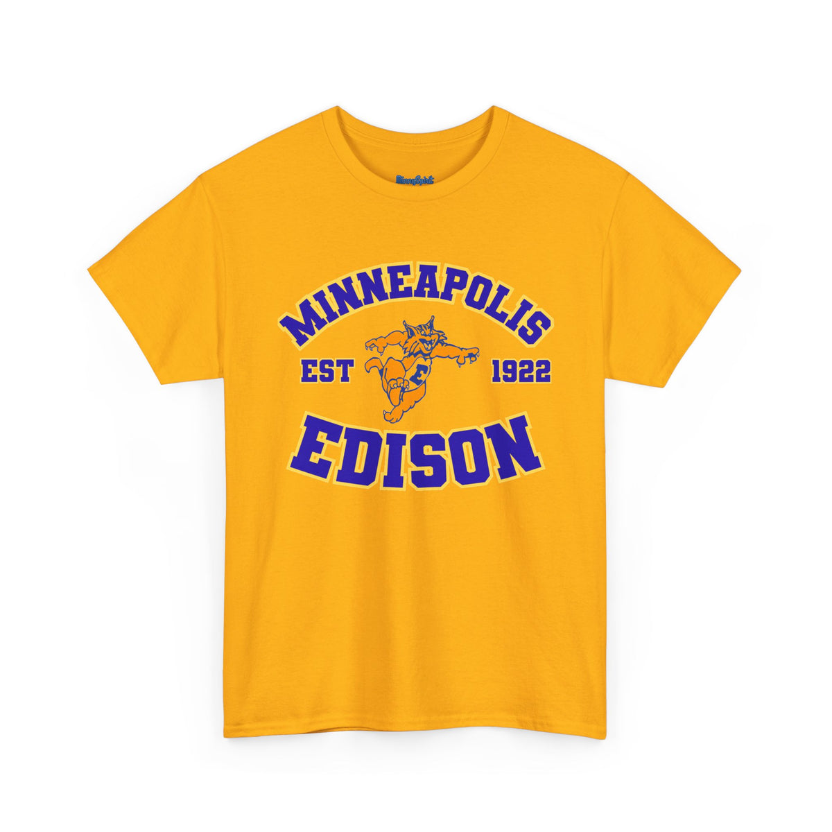 Edison Minneapolis Tee - Vintage Mascot School Spirit Shirt (Est. 1922)