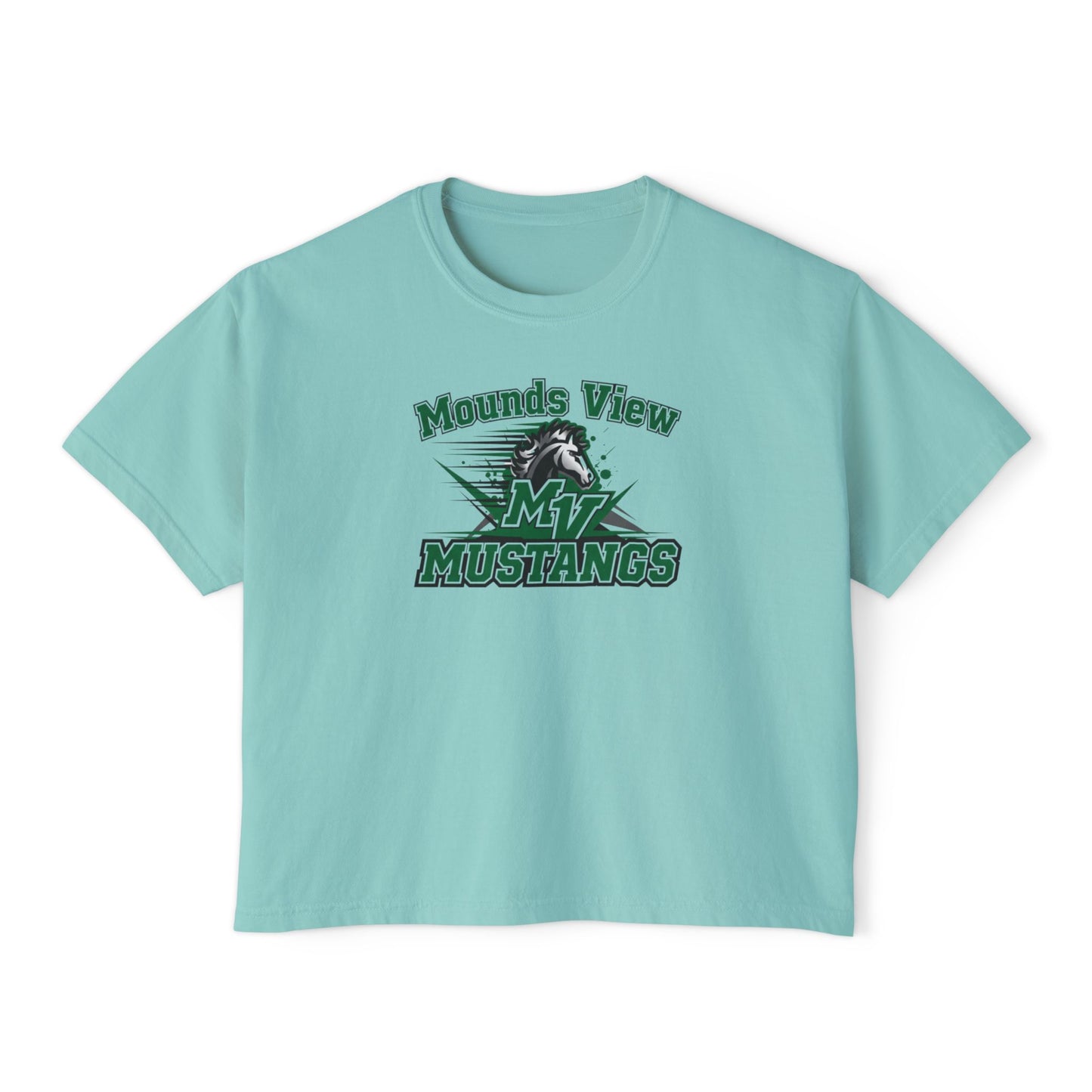 Mounds View Mustangs Casual Women's Boxy Tee