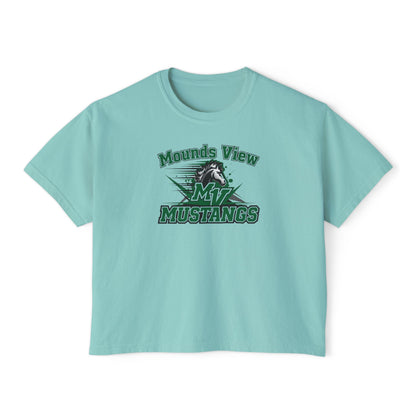 Mounds View Mustangs Casual Women's Boxy Tee