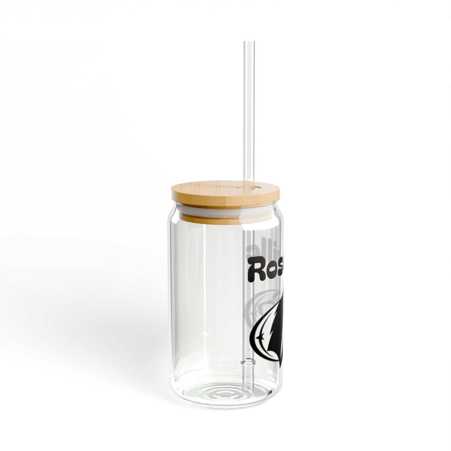Roseville Raiders 16oz Sipper Glass with Nature-Inspired Design - Eco-Friendly Drinkware