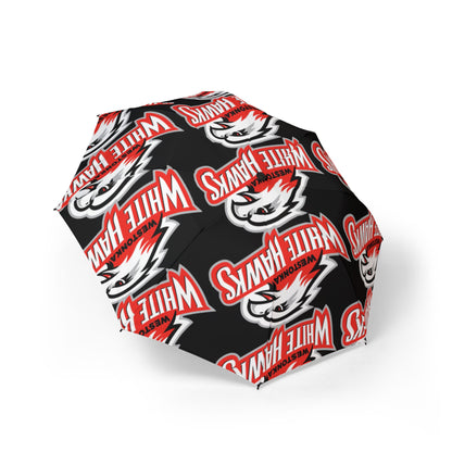 Mound Westonka White Hawks Stylish Foldable Umbrella - Compact Rain Protection