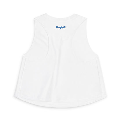 Burnsville Blaze Crop Top — Retro Script Athletic Women's Tank