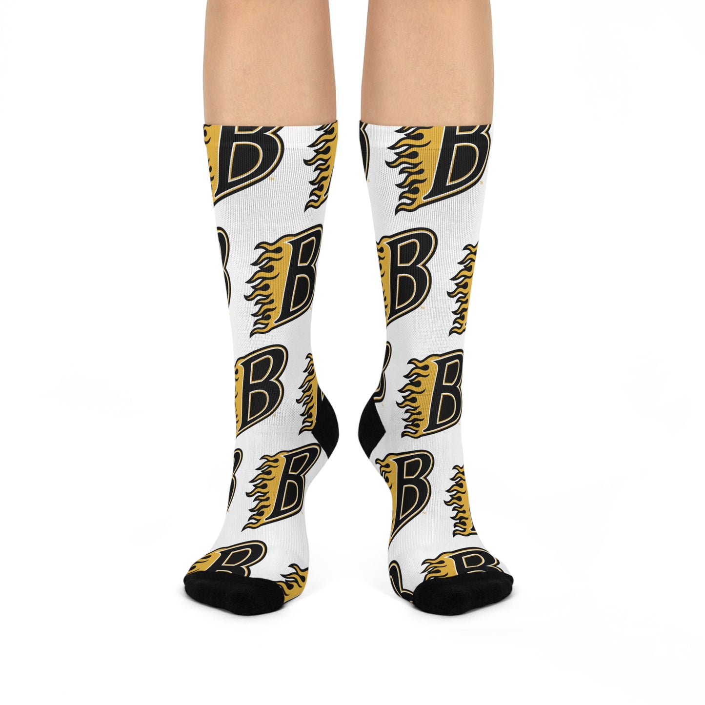 Burnsville Blaze Crew Socks - Cushioned Comfort for Fans and Athletes