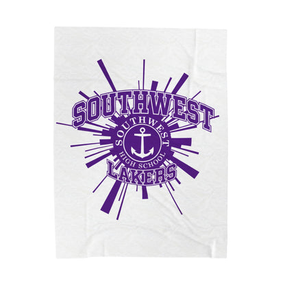 Minneapolis Southwest Lakers Velveteen Plush Blanket - Cozy Team Spirit Throw