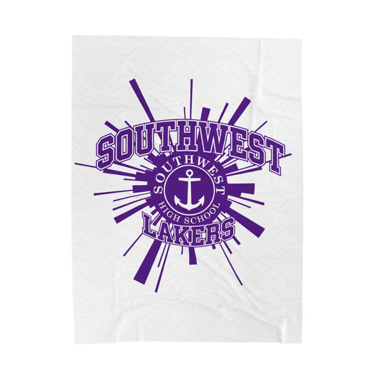 Minneapolis Southwest Lakers Velveteen Plush Blanket - Cozy Team Spirit Throw