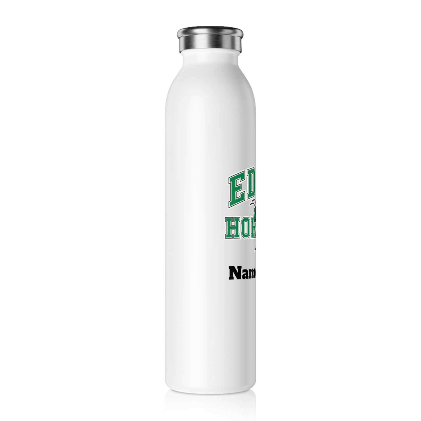 Edina Hornets Slim Water Bottle —  Stainless Insulated Bottle