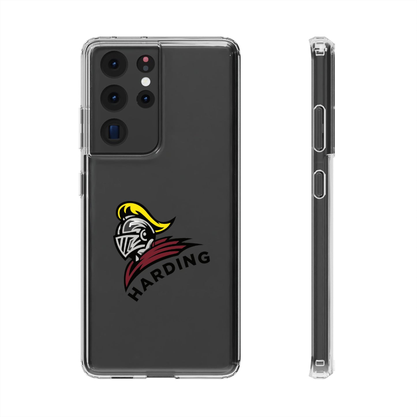 Clear Phone Case with Harding Logo