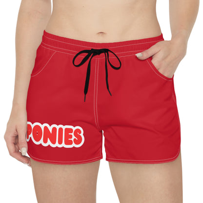 Stillwater Ponies Women's Red Casual Shorts