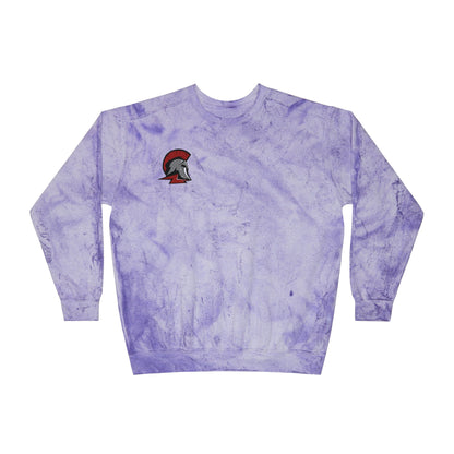 Richfield Spartans Color Blast Crewneck Sweatshirt for a Vibrant Vibe, Unisex Tie-Dye Fashion