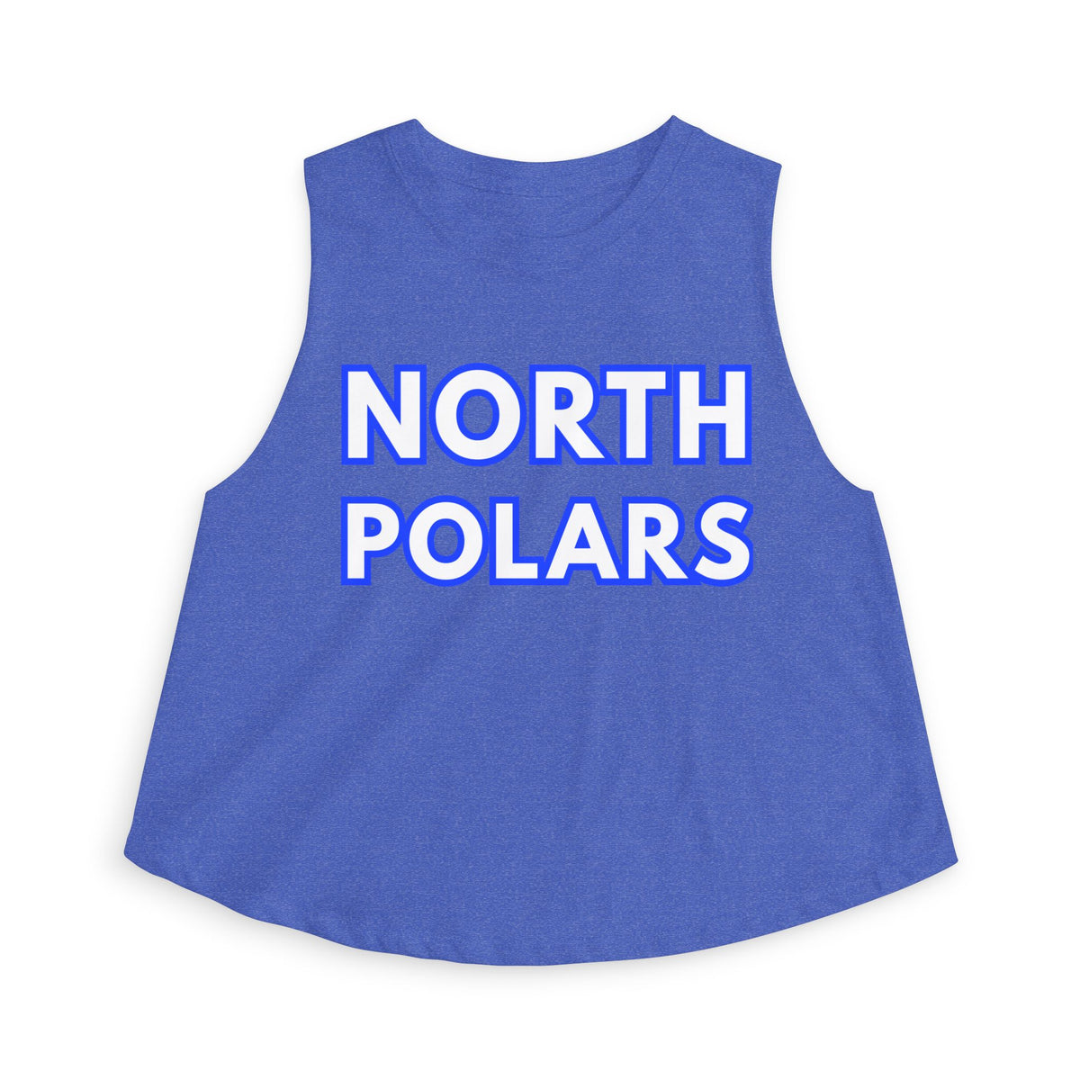 Minneapolis North Polars Crop Top — Retro Script Athletic Women's Tank