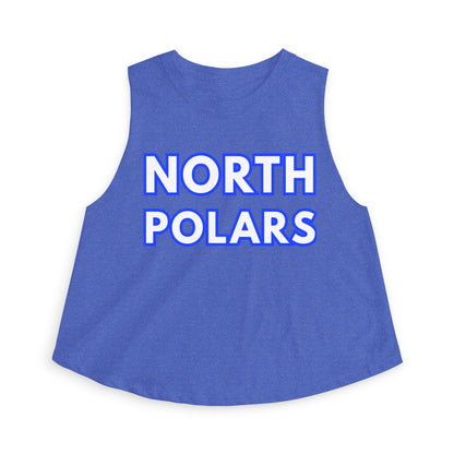 Minneapolis North Polars Crop Top — Retro Script Athletic Women's Tank