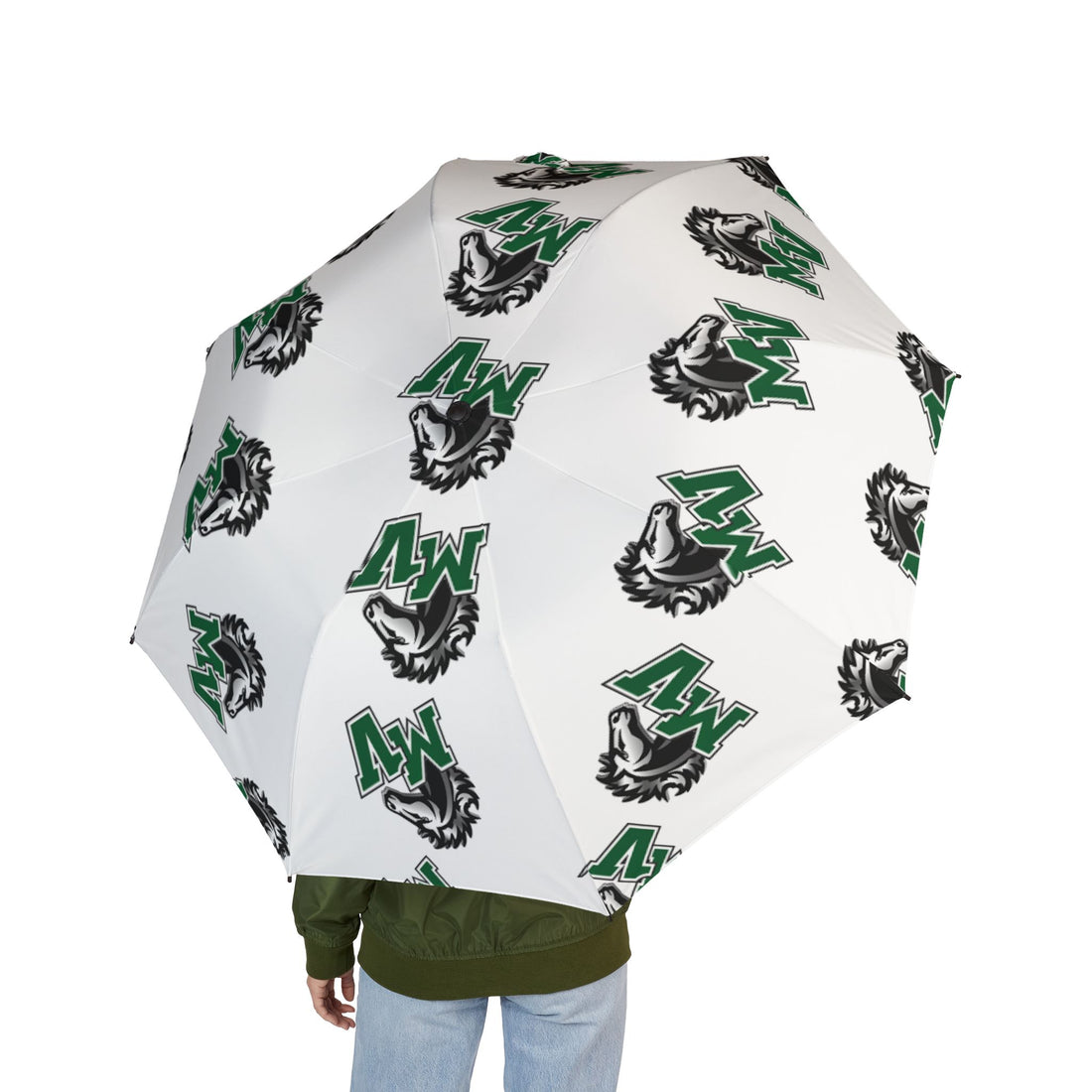 Mounds View Mustangs Stylish Foldable Umbrella - Compact Rain Protection
