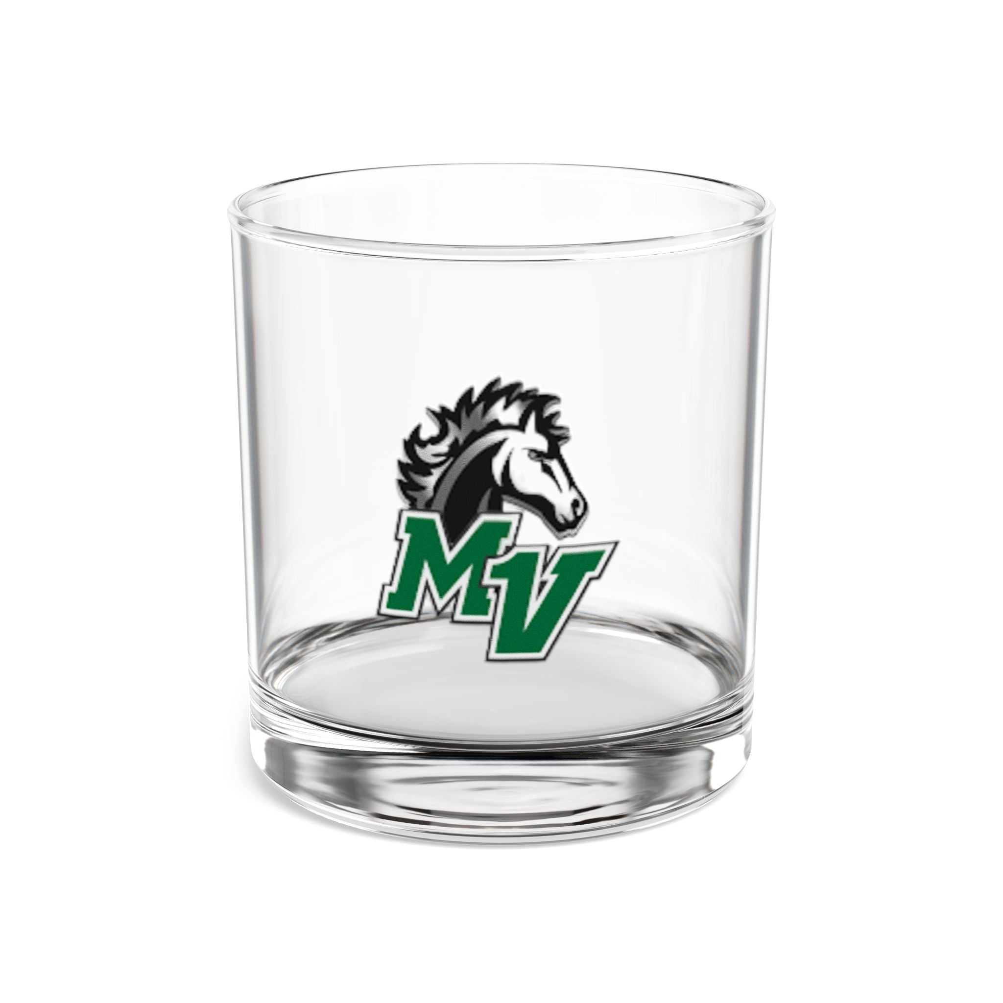 Mounds View Mustangs Rocks Glass, 10oz
