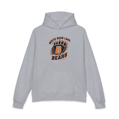 White Bear Lake Bears Hoodie — Retro Paw Logo Team Sweatshirt