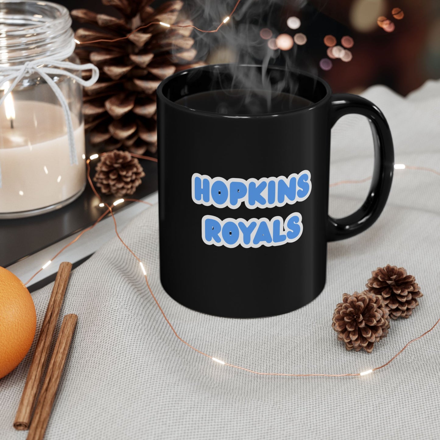 Hopkins Royals Black Coffee Mug - 11oz or 15oz