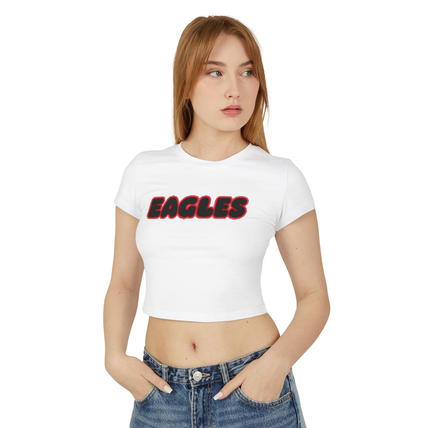 Eden Prairie Eagles Women’s Baby Tee - Retro Graphic Top for Casual Vibes