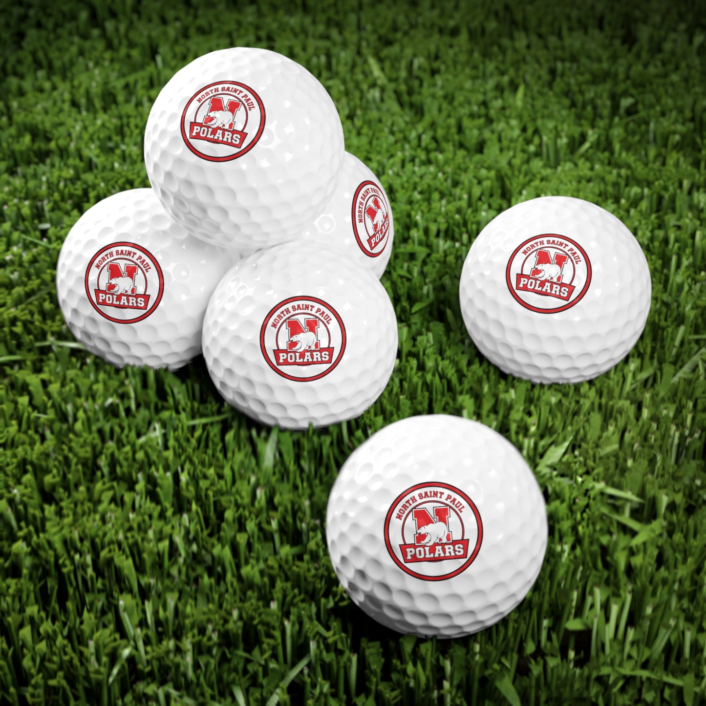 North Saint Paul Polars Golf Balls - 6 Pack