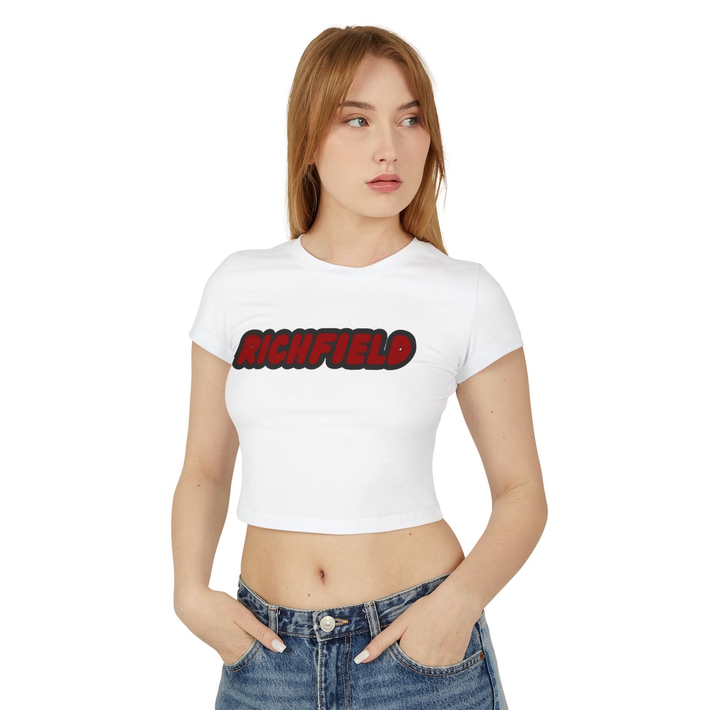 Richfield Spartans Women’s Baby Tee - Retro Graphic Top for Casual Vibes