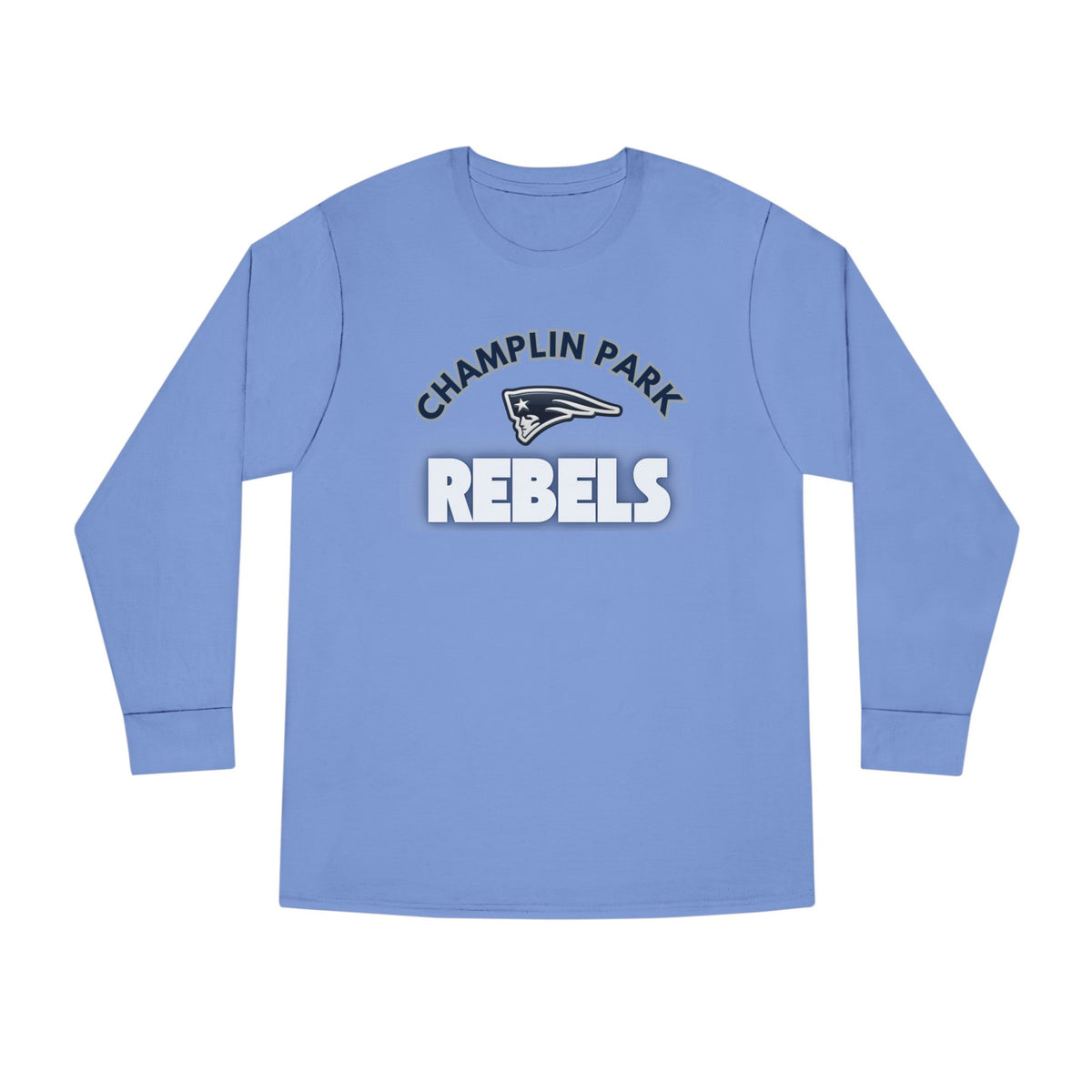 Champlin Park Rebels Casual Long Sleeve Crewneck Tee - Perfect for Everyday Wear