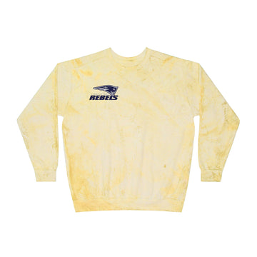 Champlin Park Rebels Color Blast Crewneck Sweatshirt for a Vibrant Vibe, Unisex Tie-Dye Fashion
